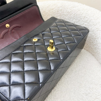 Chanel Medium Classic Flap CF in Black Lambskin and GHW