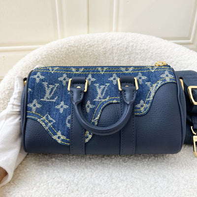 LV x Nigo Keepall XS in Denim, Leather and GHW