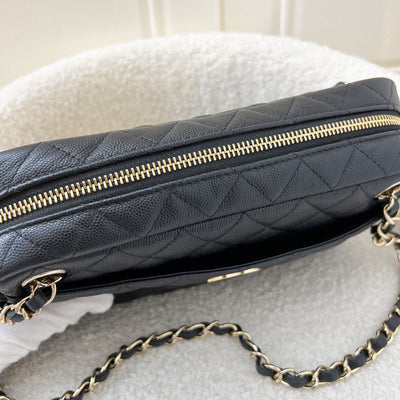 Chanel 18C Classic Camera Bag in Black Caviar GHW