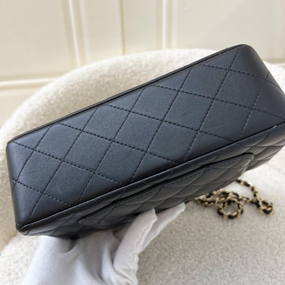 Chanel Top Handle Mini Rectangle Flap in Black Lambskin and LGHW