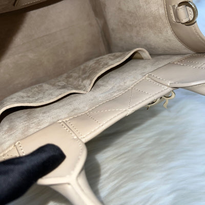 Dior Small Dior Book Tote in Powder Beige Macrocannage Calfskin and LGHW