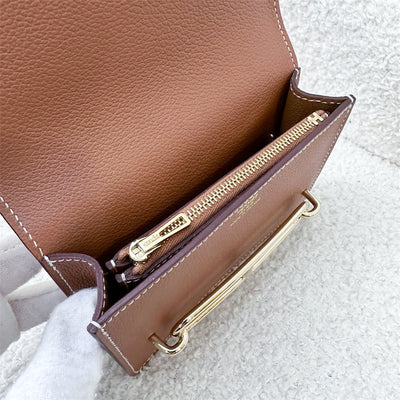 Hermes Roulis Slim in Gold Evercolor Leather and GHW