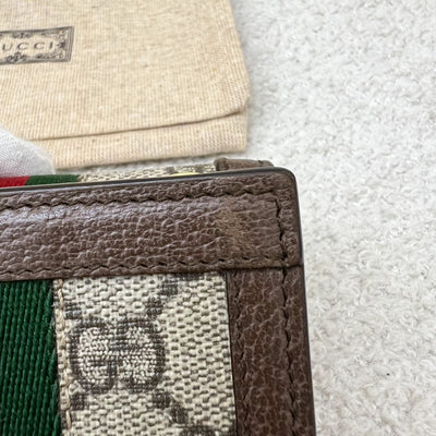 Gucci Ophidia GG Trifold Wallet GHW