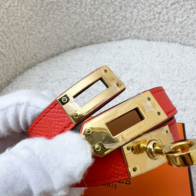 Dior Mini Lady Dior in Red Lambskin and GHW