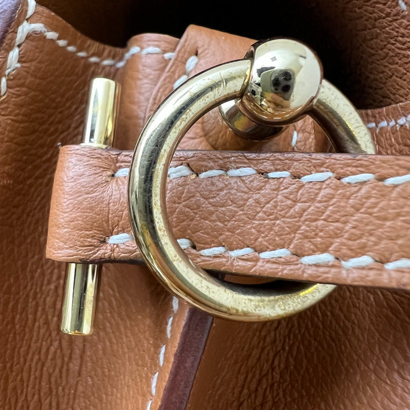 Hermes Mini Roulis 18 in Gold Evercolor Leather and GHW