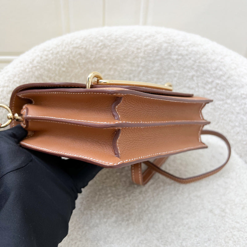 Hermes Mini Roulis 18 in Gold Evercolor Leather and GHW