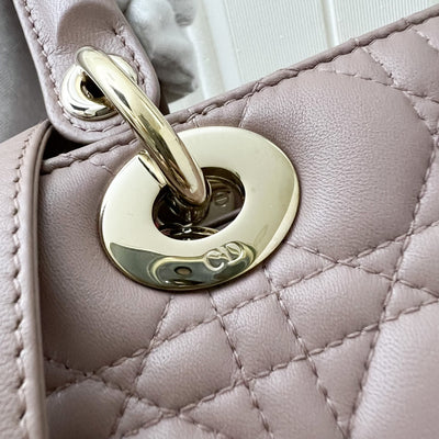 Dior Mini Lady Dior in Red Lambskin and GHW