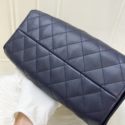 Chanel 25 Small Hobo Bag in 25S Navy Caviar and AGHW