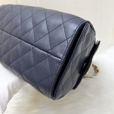 Chanel 25 Small Hobo Bag in 25S Navy Caviar and AGHW