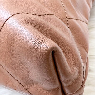 Chanel 22 Small Hobo Handbag in 23C Caramel Shiny Calfskin and AGHW