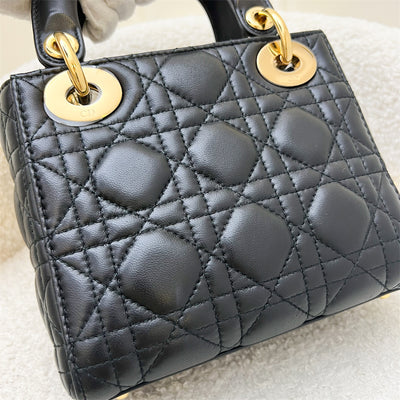 Dior Mini Lady Dior in Black Lambskin and GHW