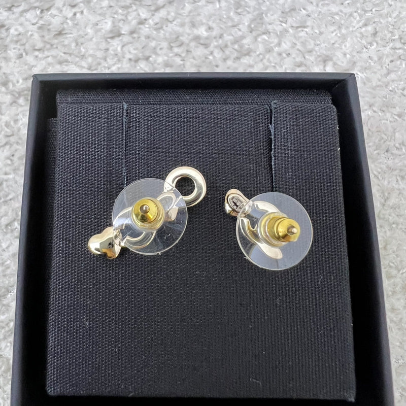 Chanel 25B Coco & Heart Earrings in LGHW (Model: ABG252)