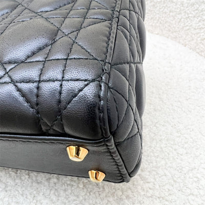 Dior Mini Lady Dior in Black Lambskin and GHW