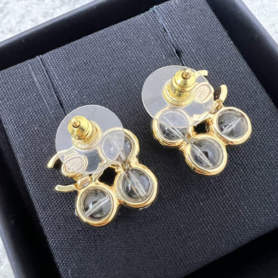 Chanel 24S Resin Bubbles Earrings in LGHW (Model: ABD242)