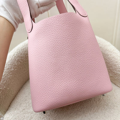 Hermes Picotin 18 in Rose Sakura Clemence Leather and PHW