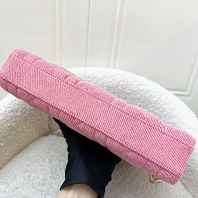 Dior Medium Lady D-Joy Bag in Pink Denim and LGHW (Model: M0540WTJA, Colour: M929)