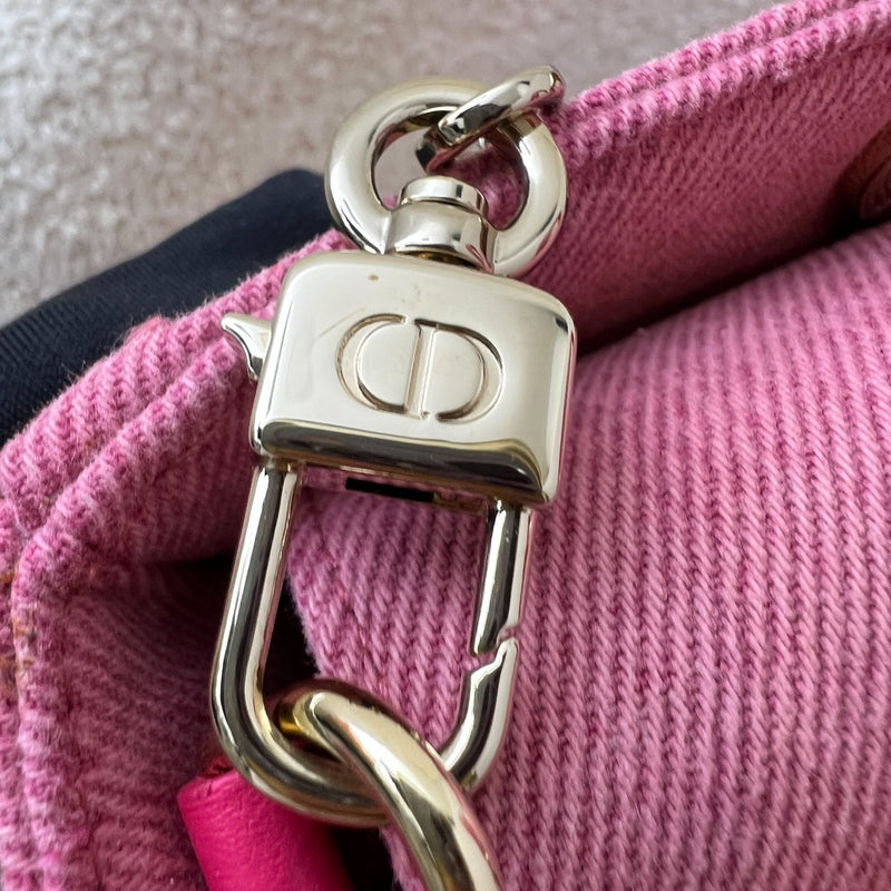Dior Medium Lady D-Joy Bag in Pink Denim and LGHW (Model: M0540WTJA, Colour: M929)