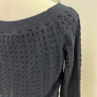 Chanel 24B Knitted Pullover with CC Logo in Black 100% Cashmere (Model: P77894)