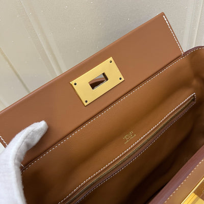 Hermes 24/24 29 Bag in Gold Togo and Swift Leather and GHW