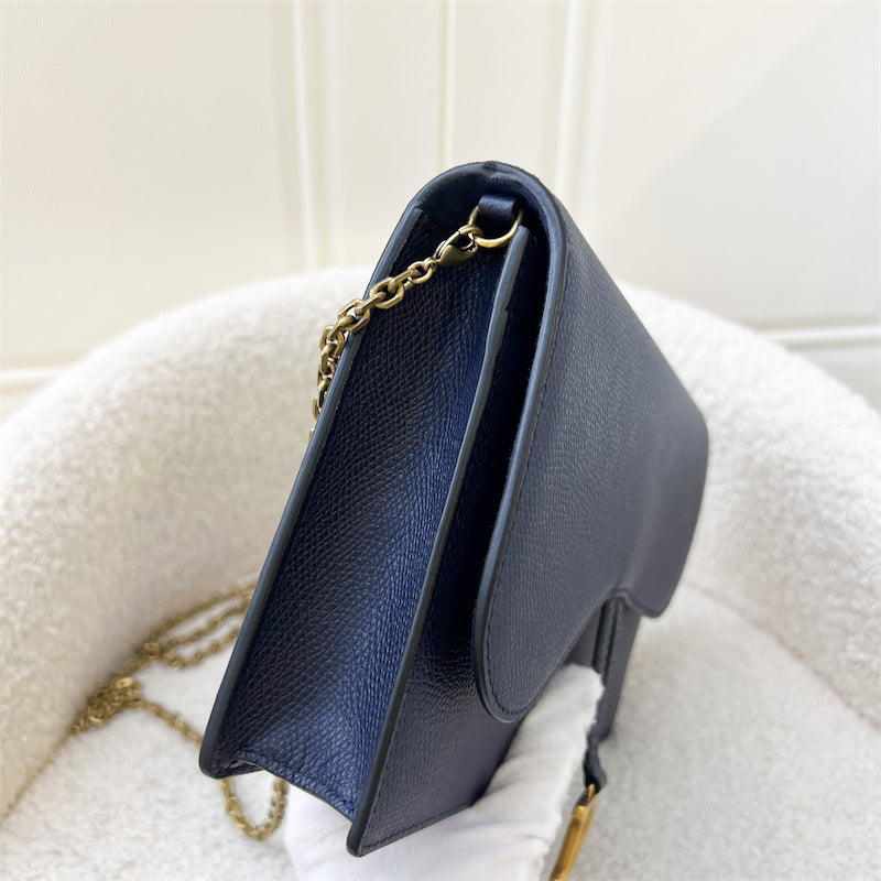 Dior Saddle WOC in Navy Leather AGHW – Brands Lover