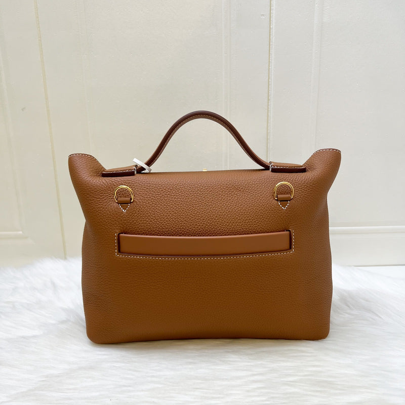 Hermes 24/24 29 Bag in Gold Togo and Swift Leather and GHW