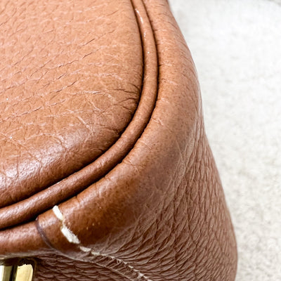 Hermes Mini Lindy in Gold Clemence Leather and GHW