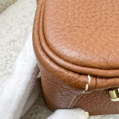 Hermes Mini Lindy in Gold Clemence Leather and GHW