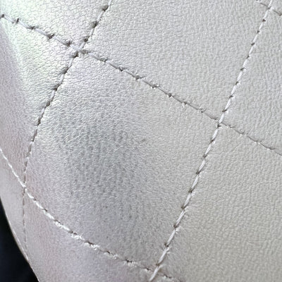 Chanel Classic Mini Rectangle Flap in 20B Iridescent Ivory Lambskin and LGHW