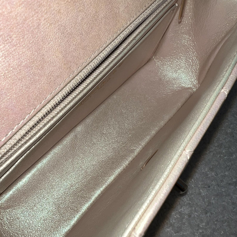 Chanel Classic Mini Rectangle Flap in 20B Iridescent Ivory Lambskin and LGHW