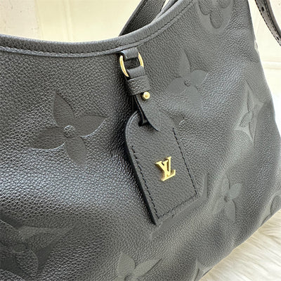 LV Carryall PM in Black Giant Monogram Empreinte Leather and GHW