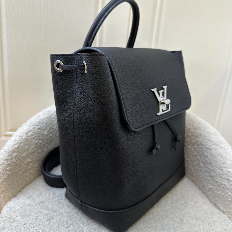 Louis Vuitton LV Lockme Backpack in Black Grained Calfskin and SHW