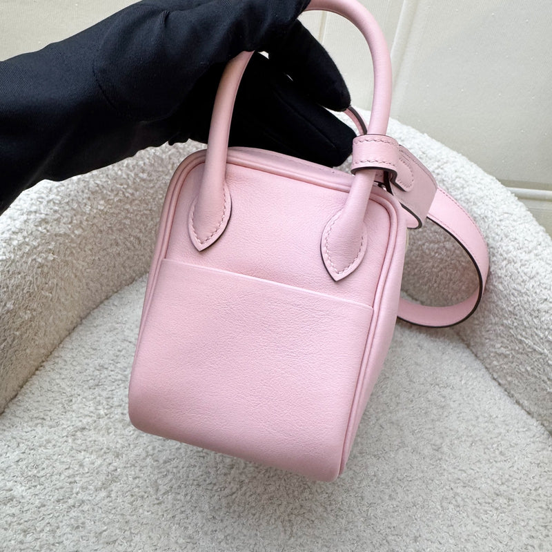 Hermes Mini Lindy in Rose Sakura Swift Leather and PHW