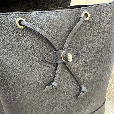 Louis Vuitton LV Lockme Backpack in Black Grained Calfskin and SHW