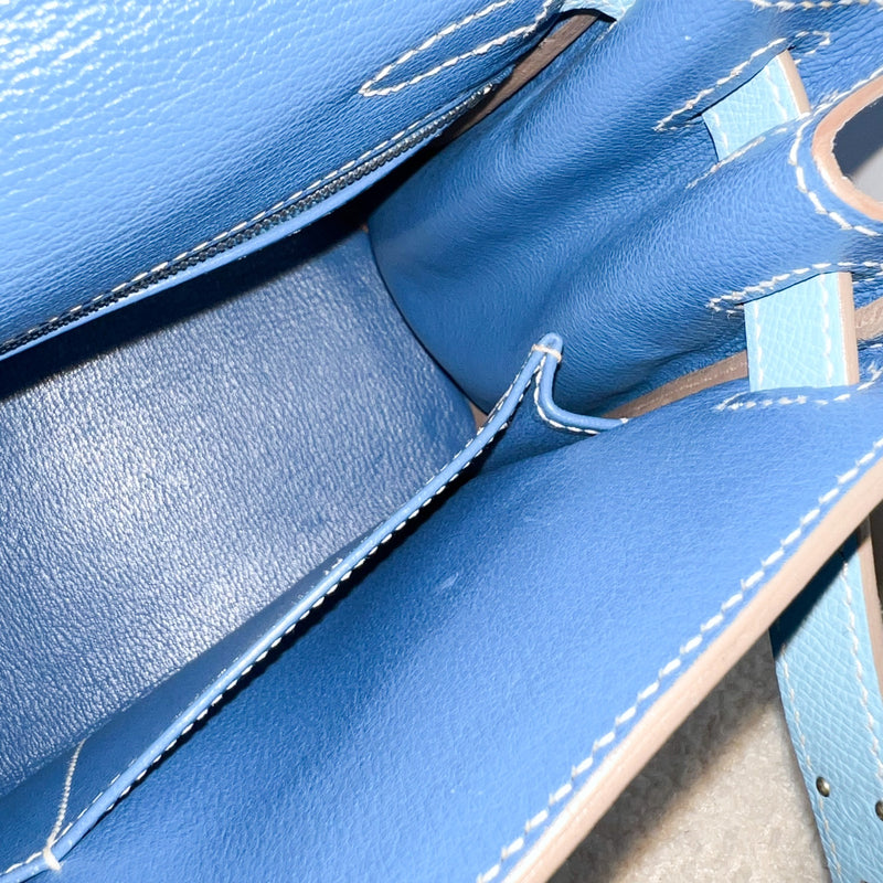 Hermès Tiny Kelly Blue Celeste Epsom Leather – ZAK BAGS ©️