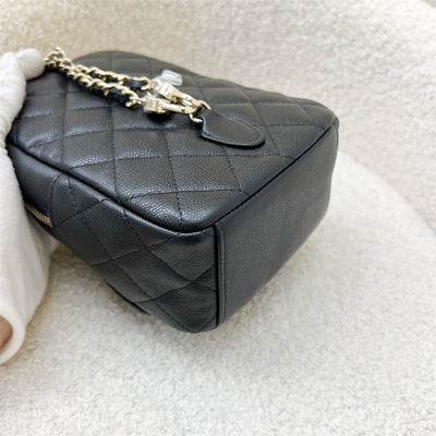 Chanel 24C Backpack in Black Caviar and GHW