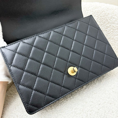 Chanel Chic Pearls Small Flap in Black Goatskin and AGHW