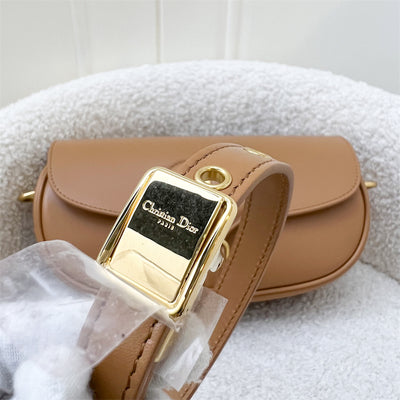 Dior Bobby East West Bag in Camel Calfskin and AGHW