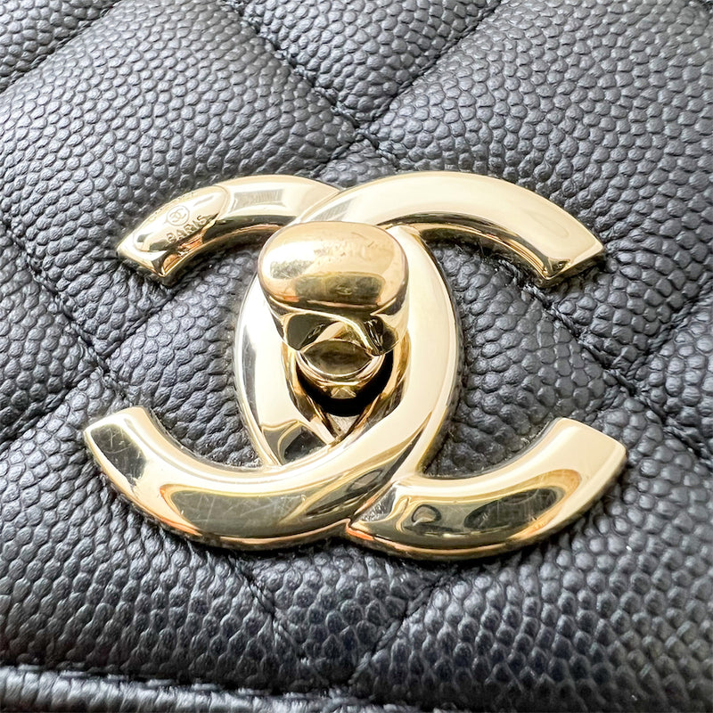 CHANEL Caviar Quilted Large Business Affinity Flap Camel 245646