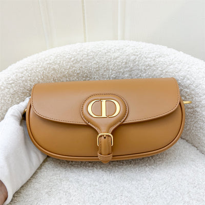 Dior Bobby East West Bag in Camel Calfskin and AGHW