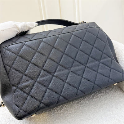 Chanel Large Business Affinity Flap in Black Caviar and LGHW