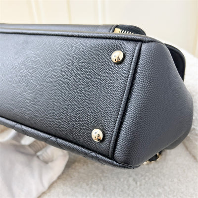 Chanel Large Business Affinity Flap in Black Caviar and LGHW