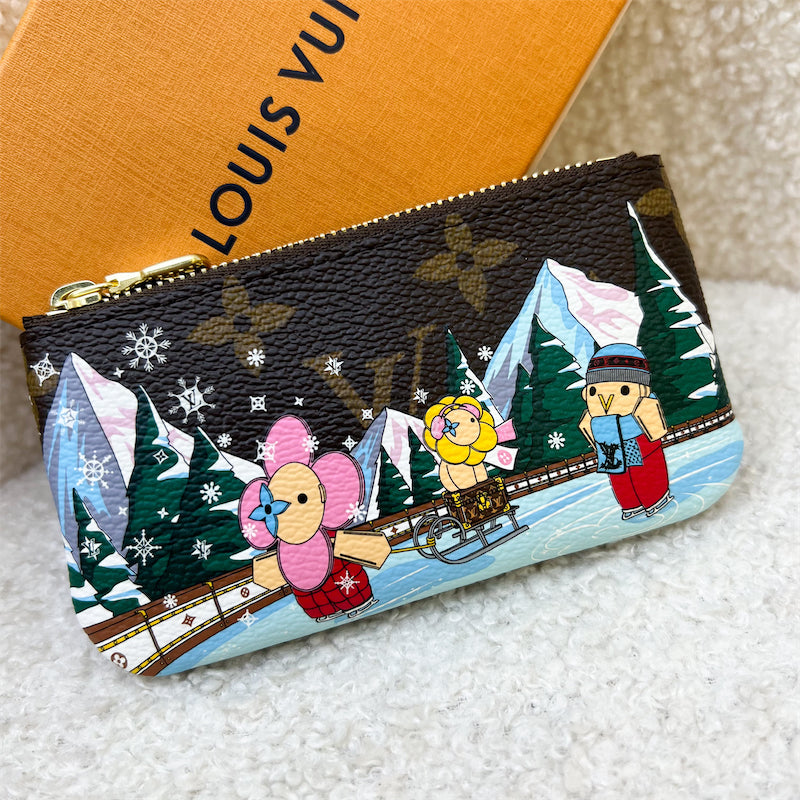 LV Key Pouch Christmas 2023 Vivienne Ice Skating and GHW