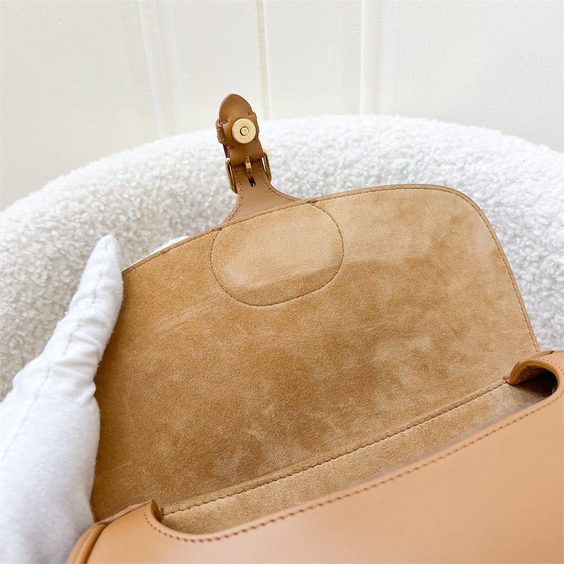 Dior Bobby East West Bag in Camel Calfskin and AGHW