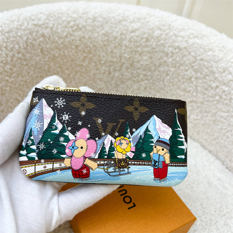 LV Key Pouch Christmas 2023 Vivienne Ice Skating and GHW