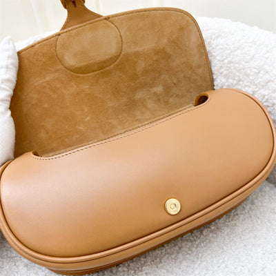 Dior Bobby East West Bag in Camel Calfskin and AGHW