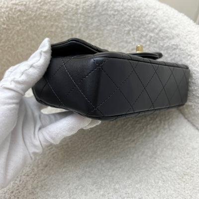 Chanel 24K Extra Mini Rectangular Flap in Black Lambskin and GHW (Model: AS5219)