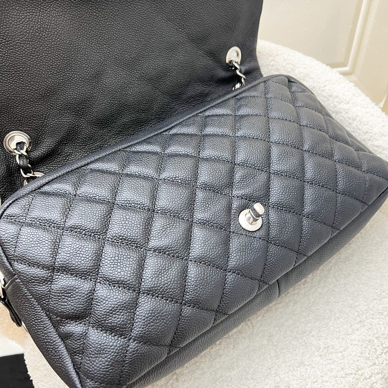 Chanel Easy Caviar Jumbo Flap in Black Caviar and SHW