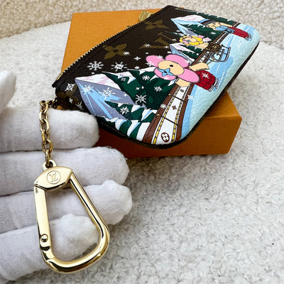 LV Key Pouch Christmas 2023 Vivienne Ice Skating and GHW