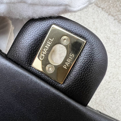 Chanel 24K Extra Mini Rectangular Flap in Black Lambskin and GHW (Model: AS5219)