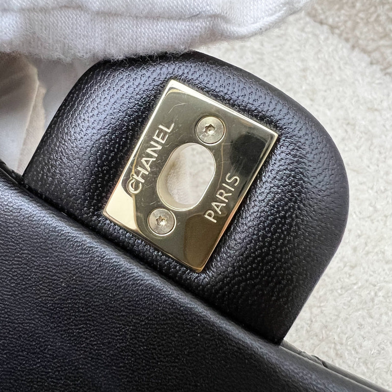 Chanel 24K Extra Mini Rectangular Flap in Black Lambskin and GHW (Model: AS5219)